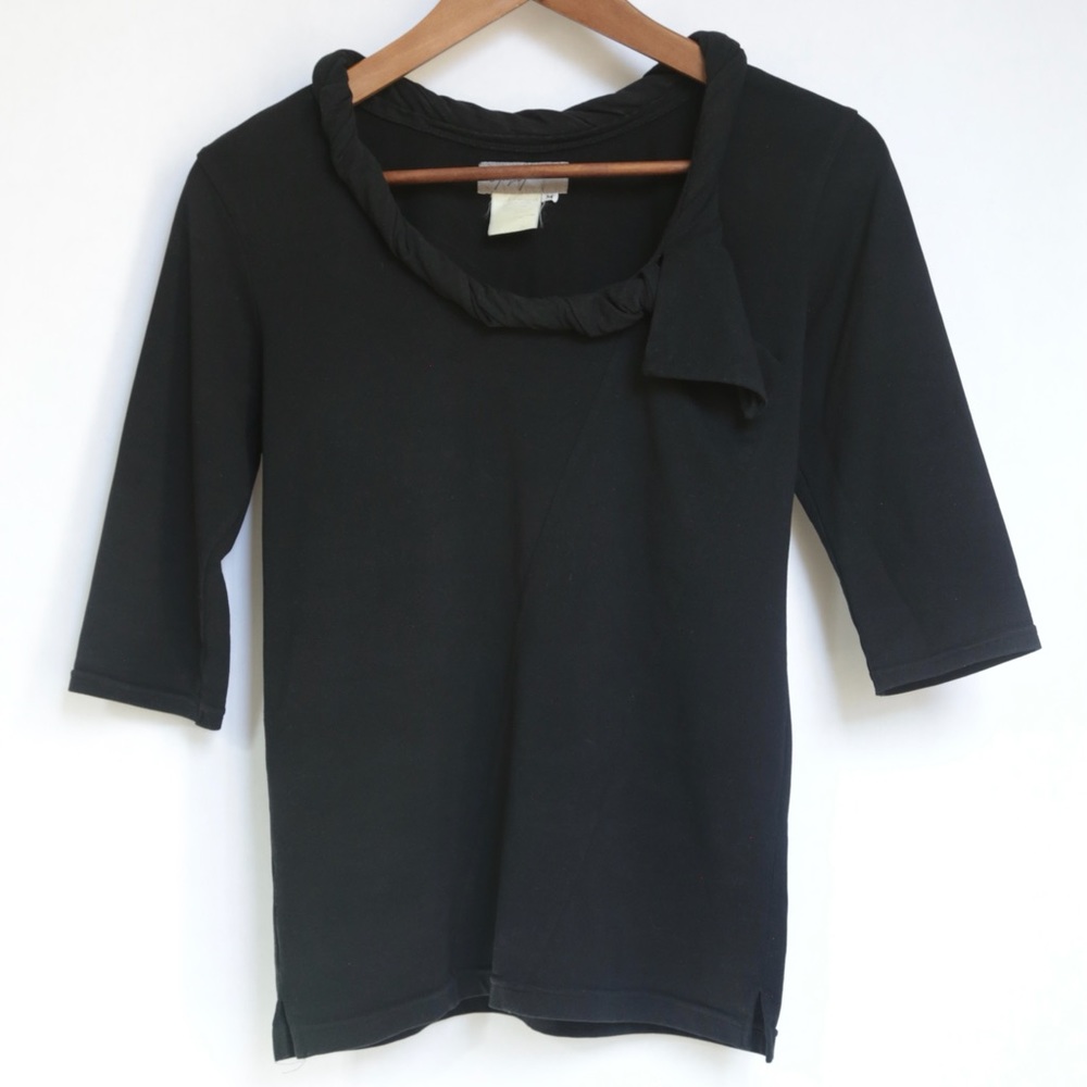 Yohji Yamamoto twist neck top